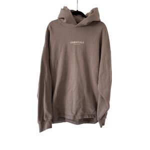 Essentials Fear of God Taupe Hoodie XL Streetwear Pullover( flaw)